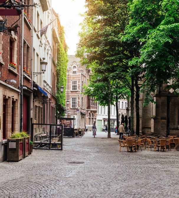 Ruas da cidade de Antuérpia 