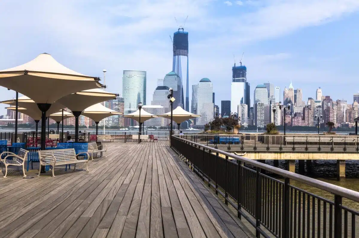 riverfront walkway from jersey city