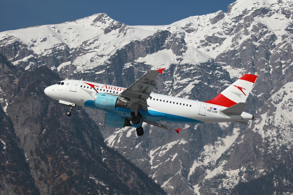 Innsbruck austrian plane