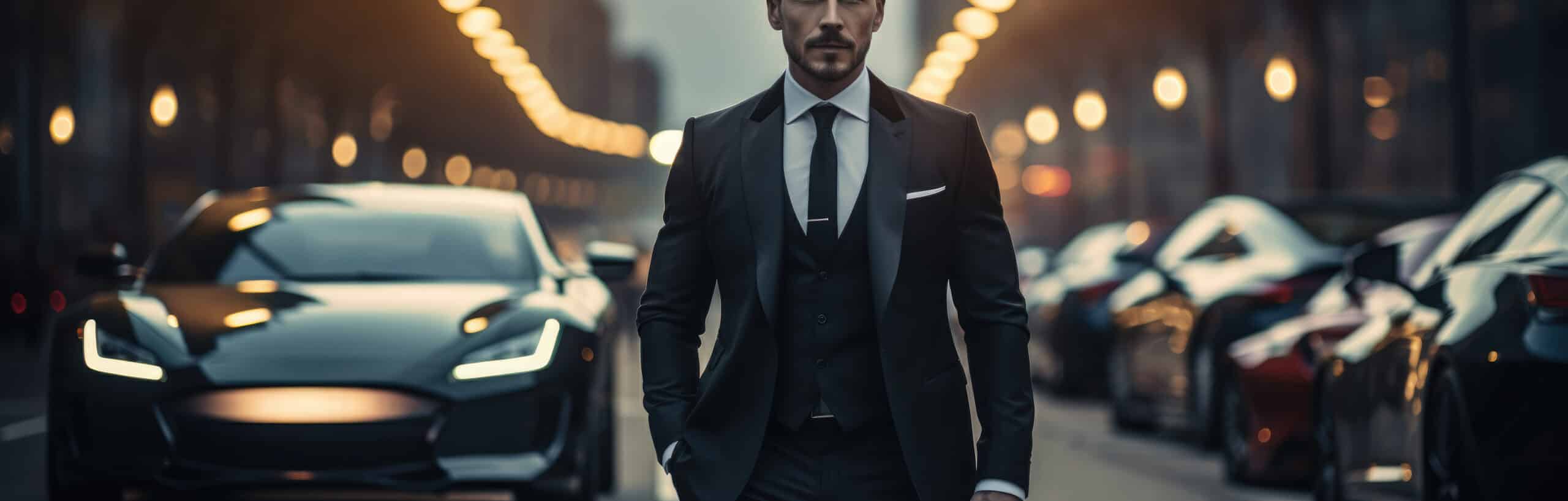 man getting out car scaled