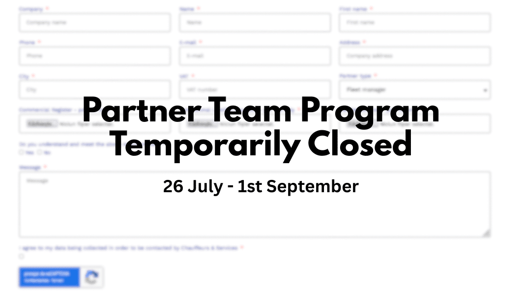 Socios 1 Partner Team Program Temporarily Closed