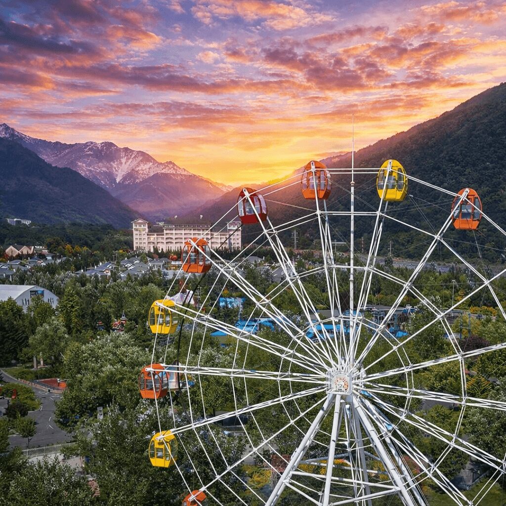 Uitzicht over Gabala