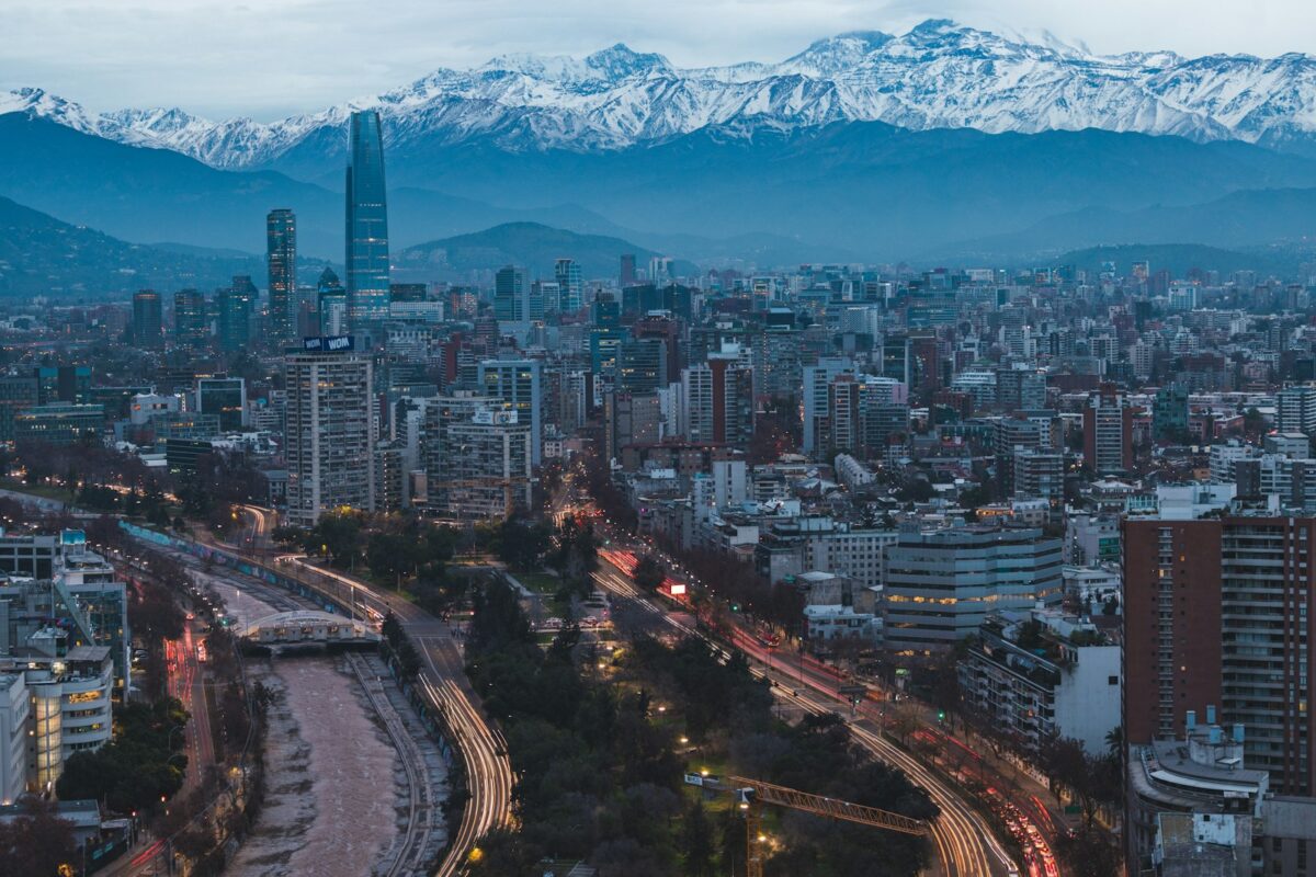 Santiago 17 a view of Santiago city with mountains in the background