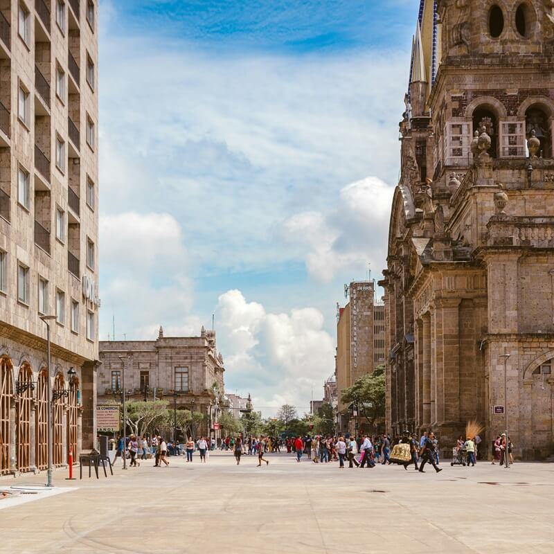 Vista de la calle de Guadalajara