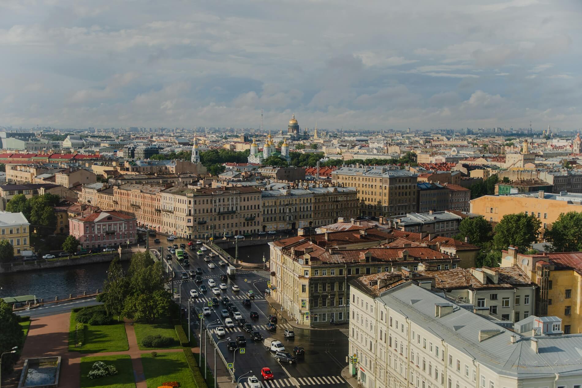 View over Saint Petersburg, Russia