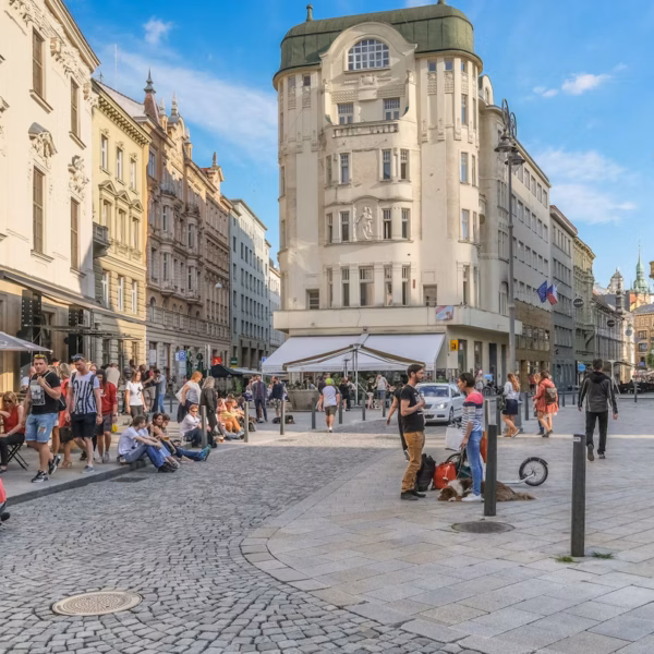 Vista da rua de Brno
