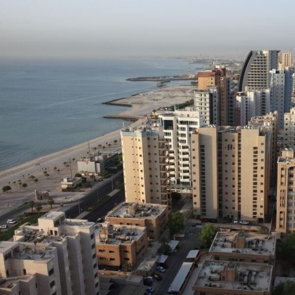 Salmiya is a small town in the suburbs of Kuwait City. It is located along the bay, many expatriates reside in towers. (Photo by Dominique BERBAIN/Gamma-Rapho via Getty Images)