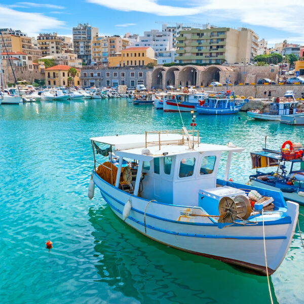 Heraklion port view
