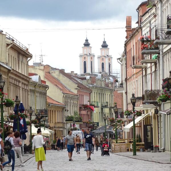 kaunas lithuania city street view