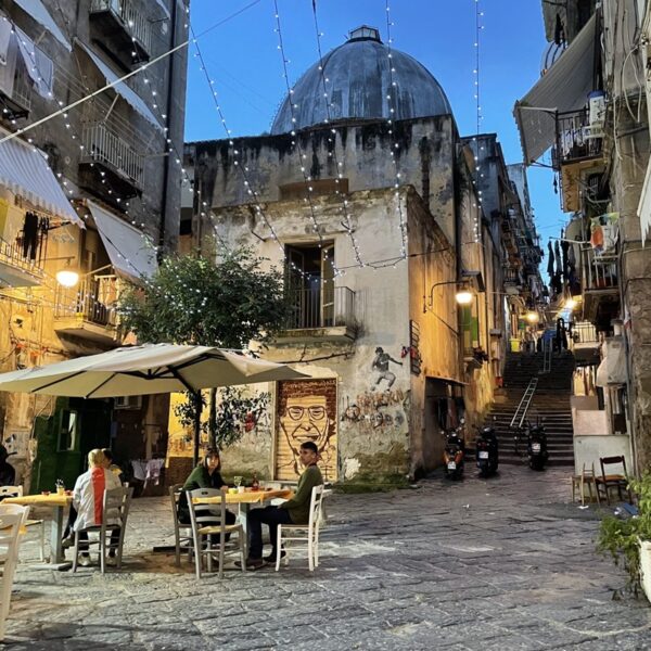 naples streets at night