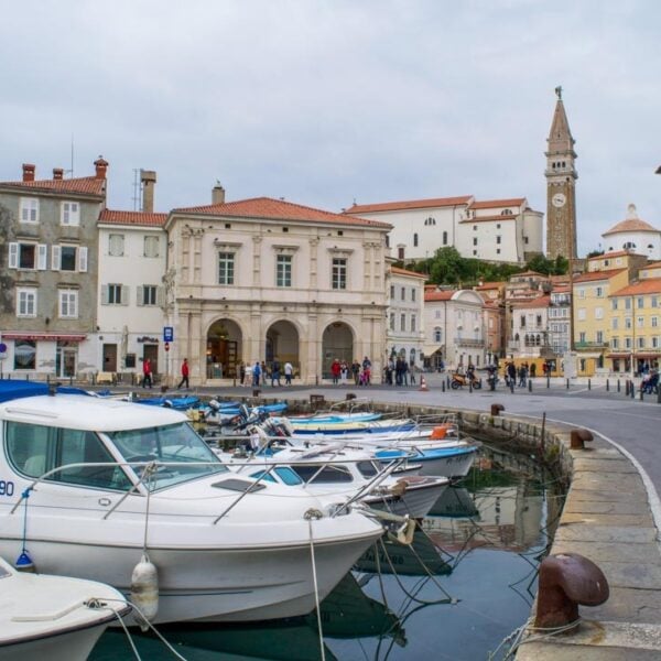 piran view in the port Piran slovenia view in the port
